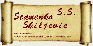 Stamenko Škiljević vizit kartica